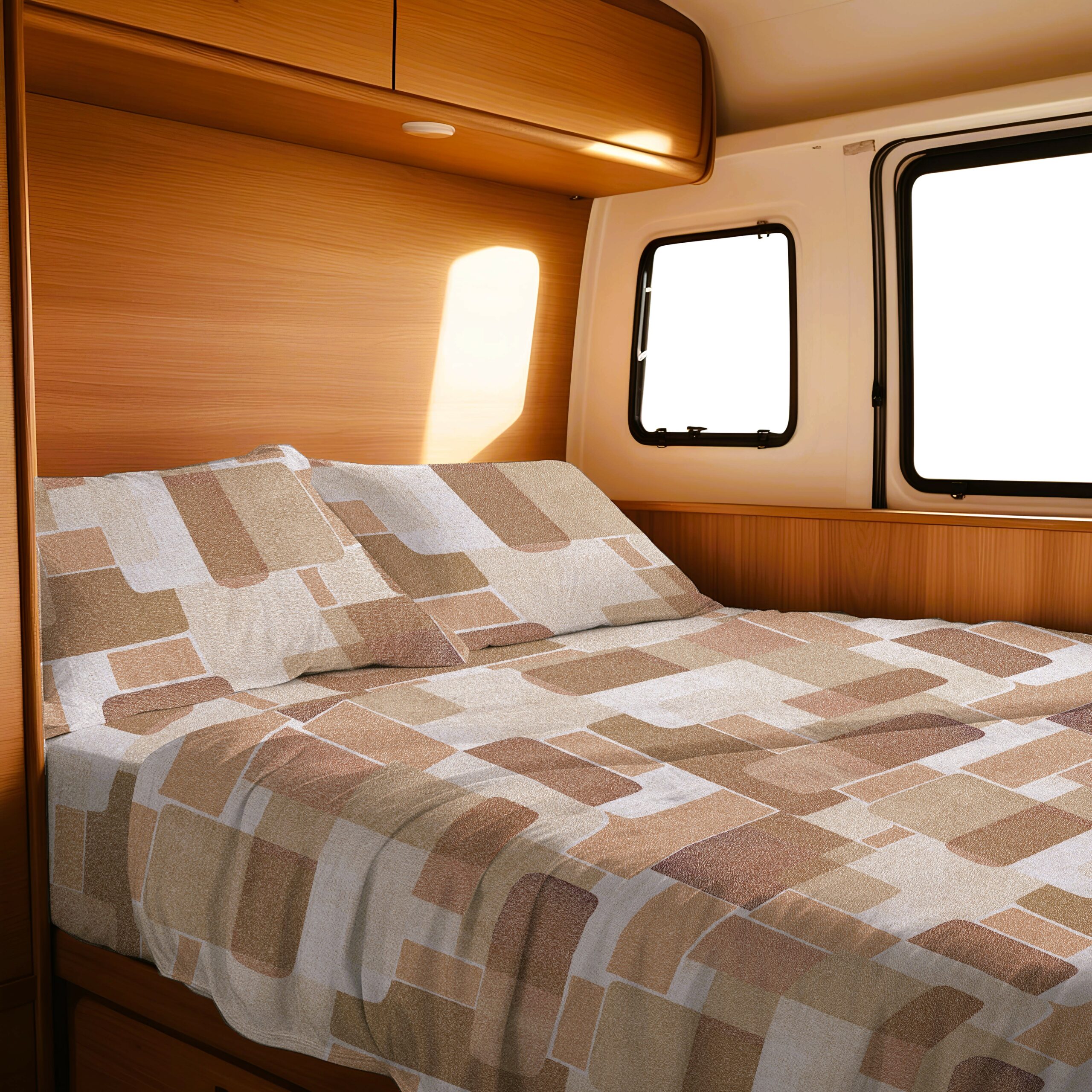 completo lenzuola barca e camper BRICK ARANCIO completo lenzuola barca e camper BRICK ARANCIO