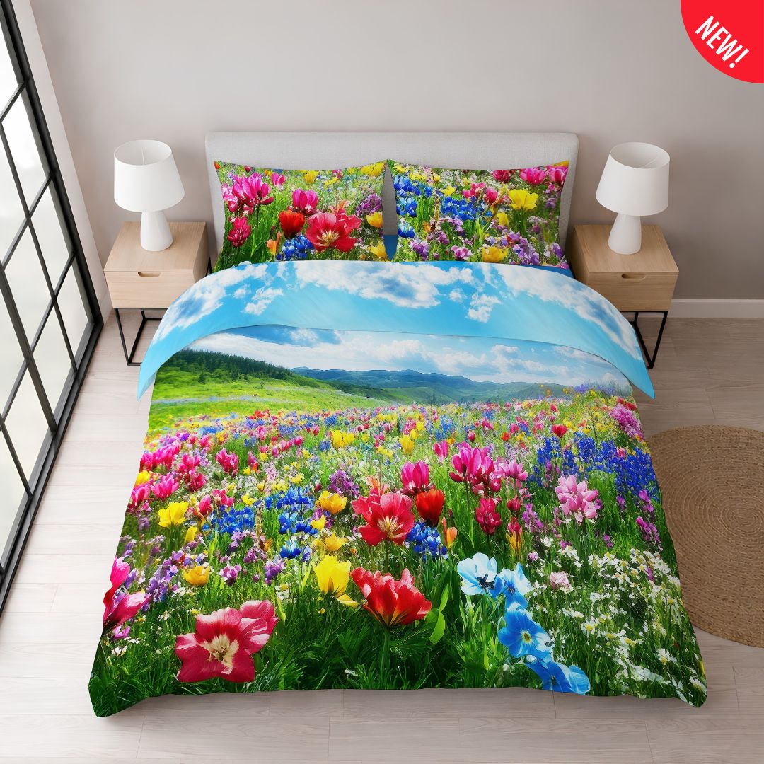 lenzuolo copriletto prato fiorito lenzuolo copriletto prato fiorito